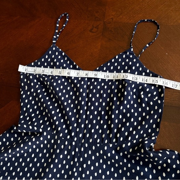 Gap | Navy Polka Dot Fit and Flare Mini Dress - Picture 8 of 13